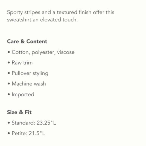 NWT Anthropologie Textured Sweatshirt Striped - Picture 8 of 8